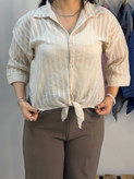 شومیز دخترانه گره ای کنفی (کتی)