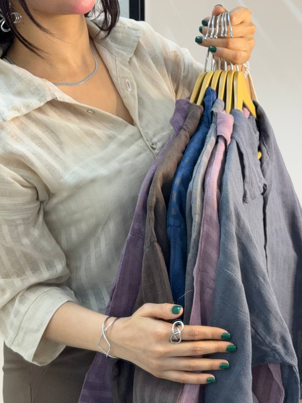 شومیز دخترانه گره ای کنفی (کتی)